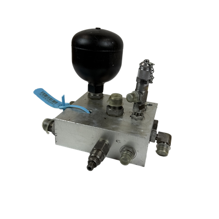 Ventilblock med ackumulator